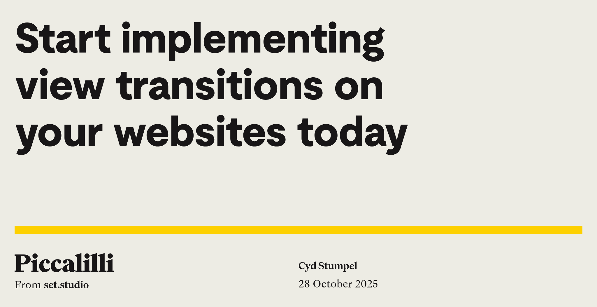 Начните внедрять View Transitions на своих сайтах уже сегодня