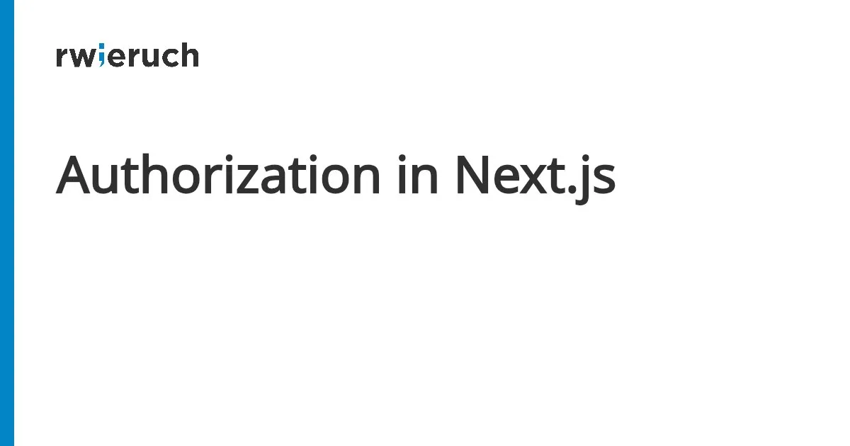 Авторизация в Next.js ближе к данным