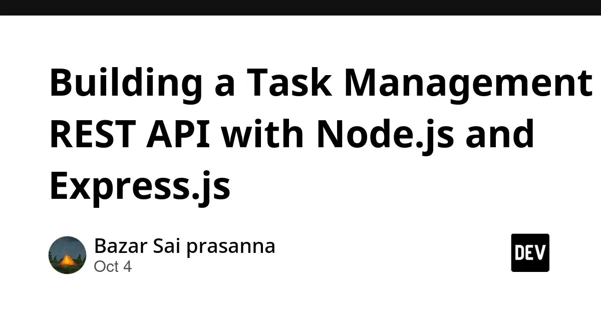 REST API для задач на Node.js и Express
